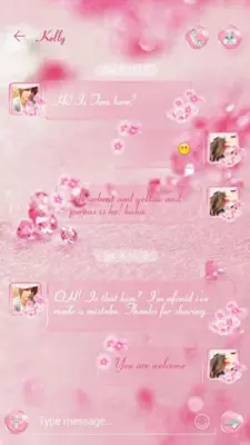 (FREE) GO SMS SPARKLING THEME android App screenshot 3